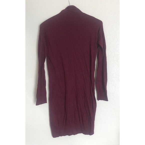 Women's Splendid High Low Turtleneck Sweater Dress Slit Sides Size Small - Picture 2 of 9